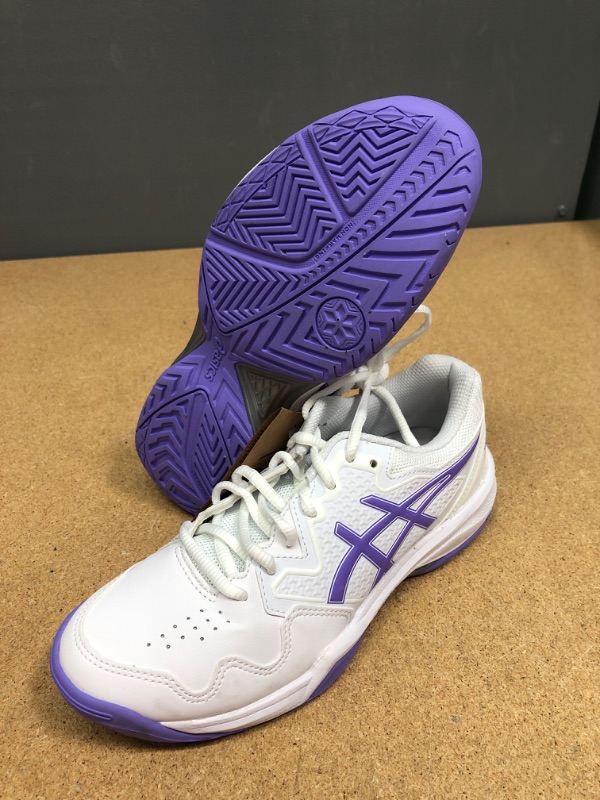 Photo 2 of ASICS Women's Gel-Dedicate 7 Tennis Shoes 6.5 White/Amethyst