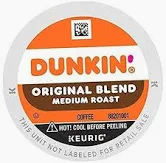 Photo 2 of **Exp 7/13/24**
Dunkin' Original Blend Medium Roast Coffee, 88 Keurig K-Cup Pods Original 22 Count (Pack of 4)