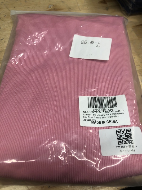 Photo 1 of **PINK**MOEENCN Summer Dresses for Women 2023 Short Sleeve Bodycon Solid Color Sexy Ribbed Mini Dress for Women Party Club Small  Tank Dress