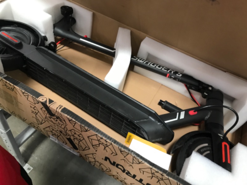 Photo 2 of **MISSING CHARGER**  Swagtron SG-5 Swagger 5 Boost Commuter Electric Scooter with Upgraded 300W Motor Black