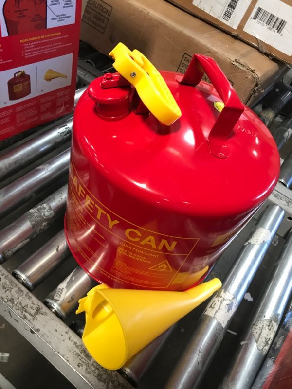 Photo 1 of 5 GAL SAFETY CAN UL & FMAPPROVED-