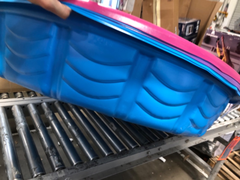 Photo 3 of **3 BLUE/2 PINK**  Summer Waves® 45" Plastic Wading Kiddie Pool - Blue