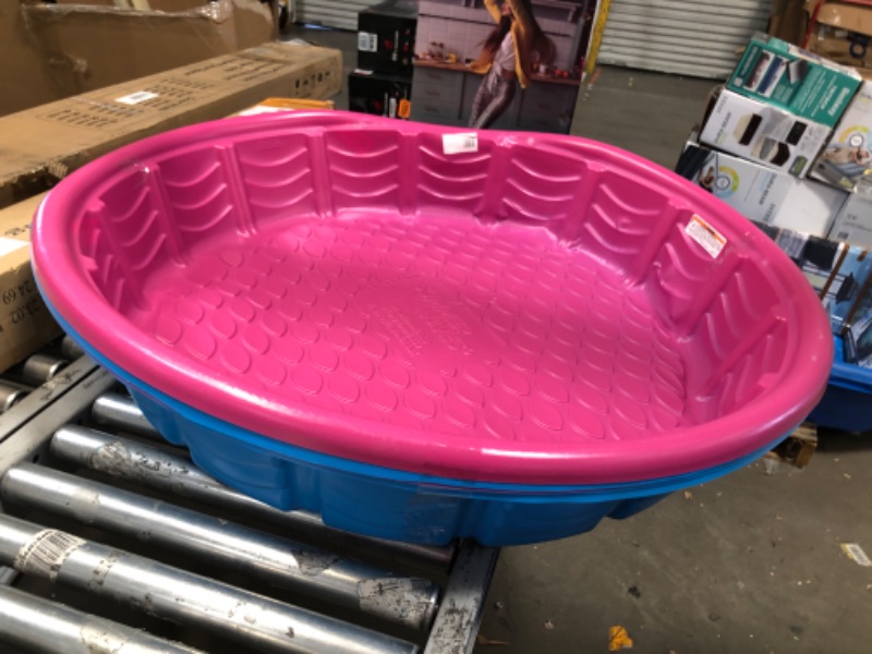 Photo 2 of **3 BLUE/2 PINK**  Summer Waves® 45" Plastic Wading Kiddie Pool - Blue