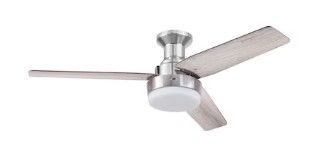 Photo 1 of ***USED - DAMAGED - MISSING NUMEROUS PARTS - UNABLE TO VERIFY FUNCTIONALITY***
Harbor Breeze Mac III Easy2Hang 52-in Brushed Nickel Color-changing Indoor Flush Mount Ceiling Fan with Light and Remote (3-Blade)