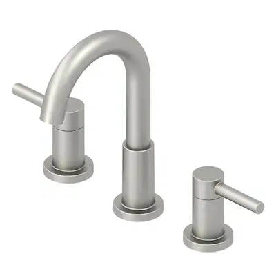 Photo 1 of (NON-REFUNDABLE) allen + roth Harlow Brushed Nickel Pvd Widespread 2-Handle WaterSense Bathroom Sink Faucet with Drain