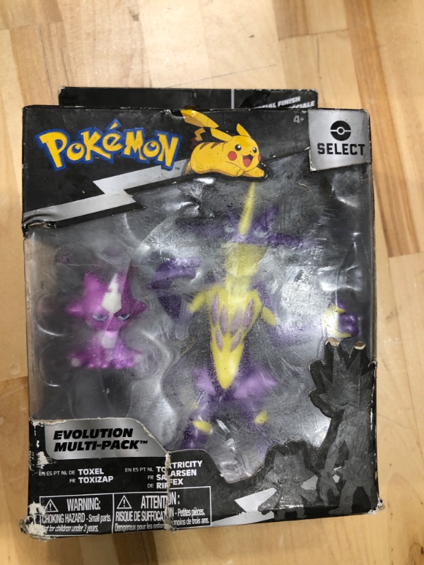 Photo 2 of Pokémon Select Evolution 2 Evolution Pack - Features 2-Inch Toxel and 3-Inch Toxtricity Battle Figures Purple Toxel & Toxtricity