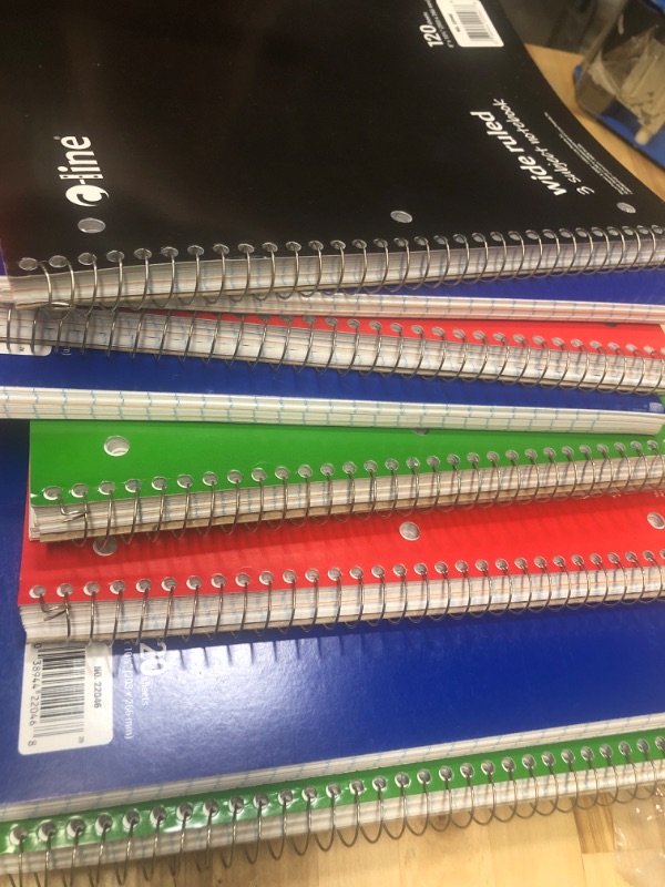 Photo 2 of C-Line 3-Subject Notebook, Wide Ruled, 1 Notebook, Color May Vary (22046)