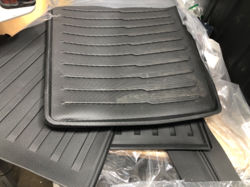 Photo 2 of Cargo Liner Seat Back Cover for Chevrolet Tahoe/GMC Yukon 2021-2024 Accessories(Fit All Model), All Weather TPE Chevy Tahoe Trunk Mat and 3rd Row Backrest Mats 7/8/9-Passenger Cargo Liner+3rd Row Seat Back Cover?Upgrade?