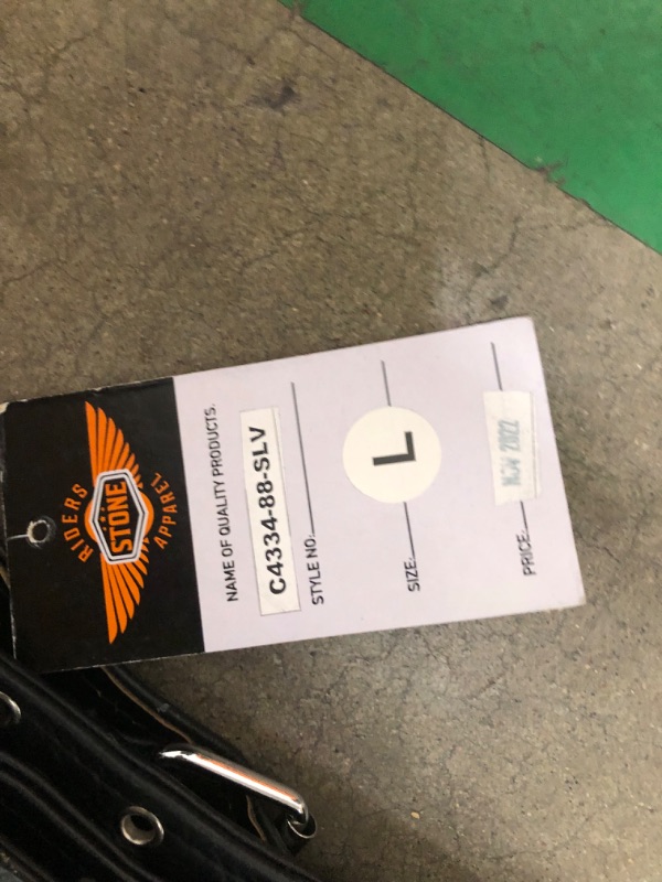 Photo 1 of Motorcycle Leather Chaps for Men, Biker Riding Cowboy Chaps, Black Multi-Pocket Split Soft Leather Pants W/Zipout liner Large