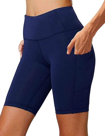 Photo 1 of size large
Workout Shorts for Women with Pockets - High Waist Tummy Control Bike Shorts for Gym Workout Athletic Running Yoga