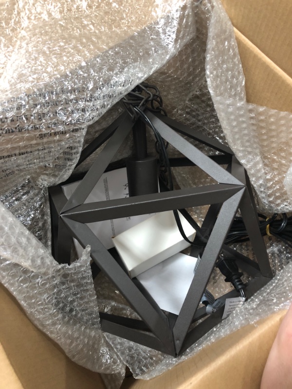 Photo 1 of 1-Light Bronze Outdoor Pendant Light (Bulb Included)