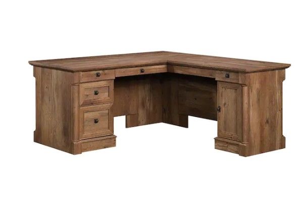 Photo 1 of * NOT FULL SET BOX 1 OF 2 ** Palladia Vintage Oak L-Shaped Desk
