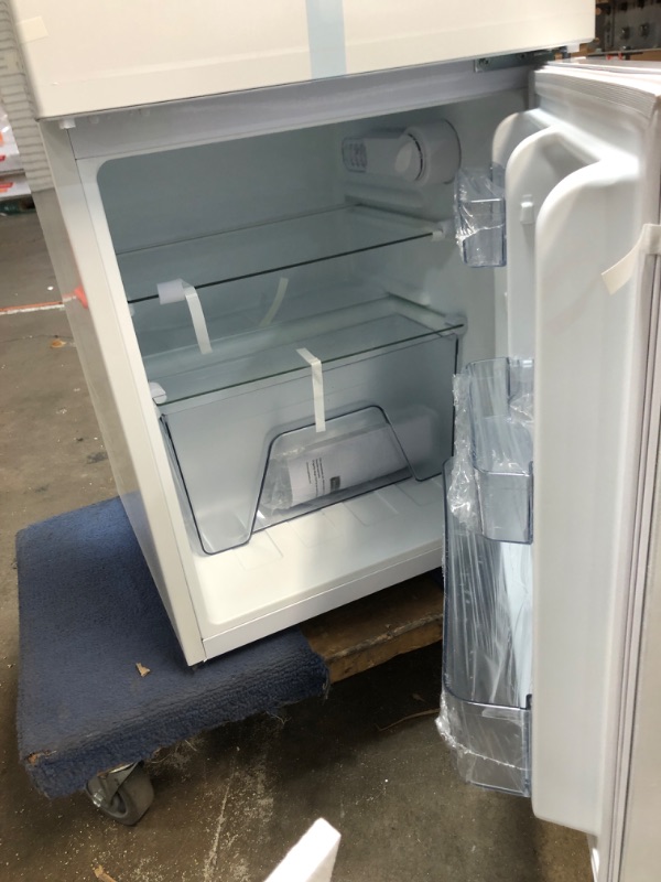 Photo 5 of 3.1 cu. ft. 2-Door Mini Refrigerator in White with Freezer