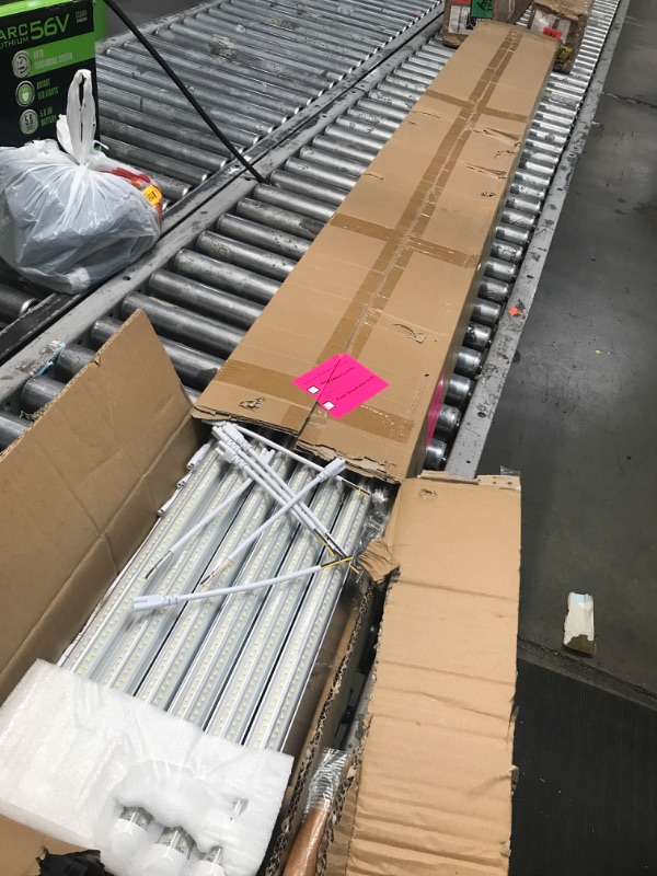 Photo 1 of ONLYLUX 8ft LED Shop Light, 8' 100W 15000lm 6000K (12 Pack), 8 Foot led Shop Lights Fixture for Garage Workshop, T8 LED Tube Lights, High Output, Linkable Shop Lights with Plug 8FT 6000K