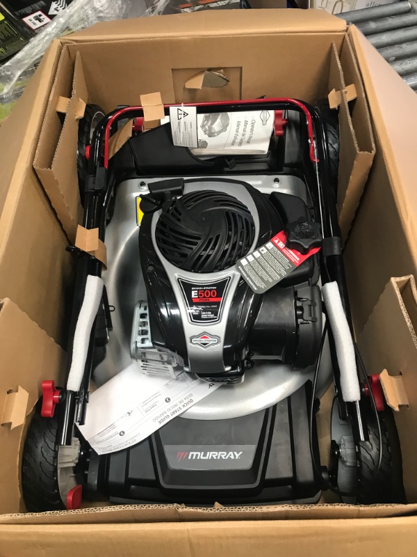 Photo 2 of 21 in. 140 cc Briggs and Stratton Walk Behind Gas Push Lawn Mower with Height Adjustment and Prime 'N Pull Start***bag is not included 
