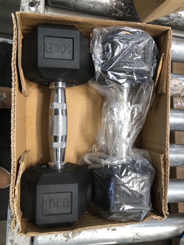Photo 1 of 2 pack 10 lb dumbbells 