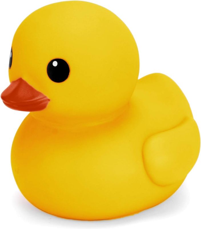 Photo 1 of  Giant Duck Jumbo Rubber Ducky Big Rubber Ducky Bath Toy Large Floating Duckies Bathtub Toys for Baby Shower Birthday Party Favors Summer Beach and Pool Activity, Yellow
