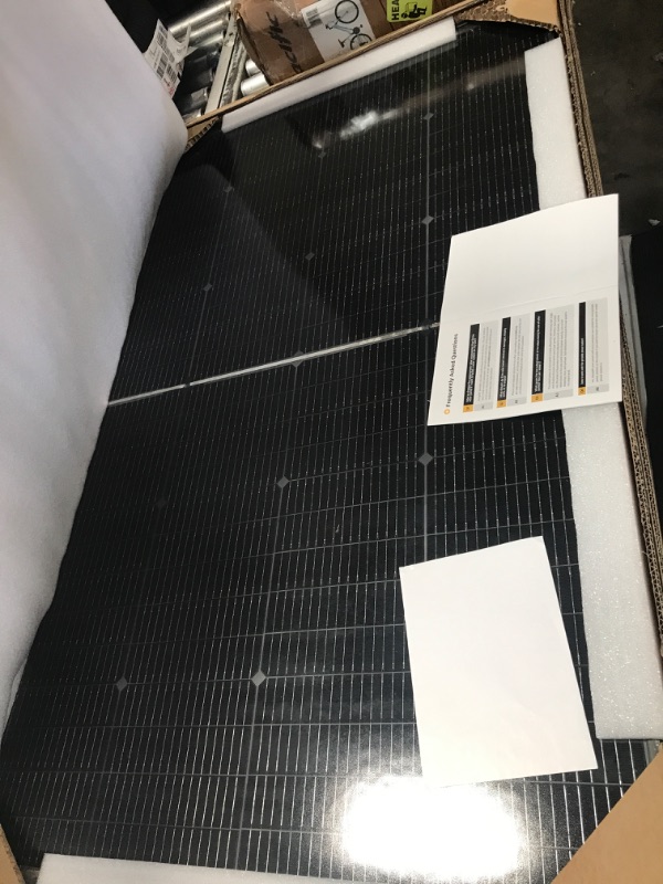 Photo 2 of * new* BougeRV N-Type 16BB 200W Bifacial Solar Panel, 24V 200 Watt Solar Panel Work for 12V/24V Charger RV Camping Home Boat Marine Curve Surface Parallel Design Black 200W/50.7 x 30.2 x 1.4 in