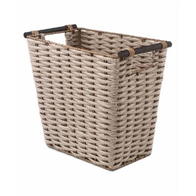 Photo 1 of * SEE NOTES* Whitmor Storage Boxes BROWN - Brown Rush Handled Waste Basket
