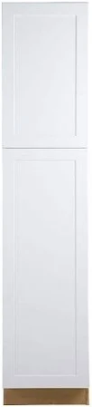 Photo 1 of **see notes**Hampton Bay
Cambridge White Shaker Assembled Pantry Cabinet with Adjustable Shelves & Soft Close Doors 81" in. H (24 in. W x 24.5 in. D) 