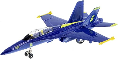 Photo 1 of ???? United States Navy Blue Angels F/a-18 Super Hornet Fighter Jet 9inch Die Cast Metal Model Toy W/ Pullback Action
