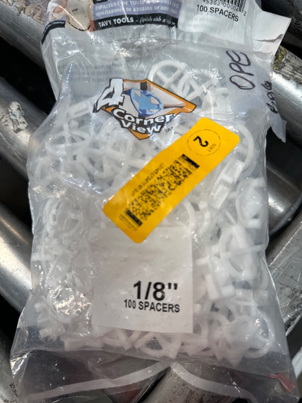 Photo 1 of *OPEN BAG* Flooring & Tiling Spacer 1/8 inch Tavy Tile | White100/Bag