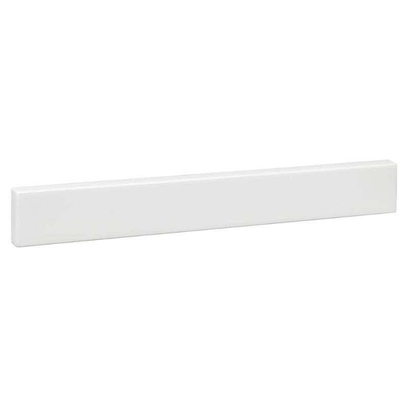 Photo 1 of 18.5 in. W Cultured Marble Vanity Backsplash in White
