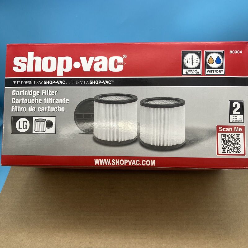 Photo 1 of *MISSING ONE* Original Shopvac 90304 Filter Cartridge 2 Pack Wet/dry New