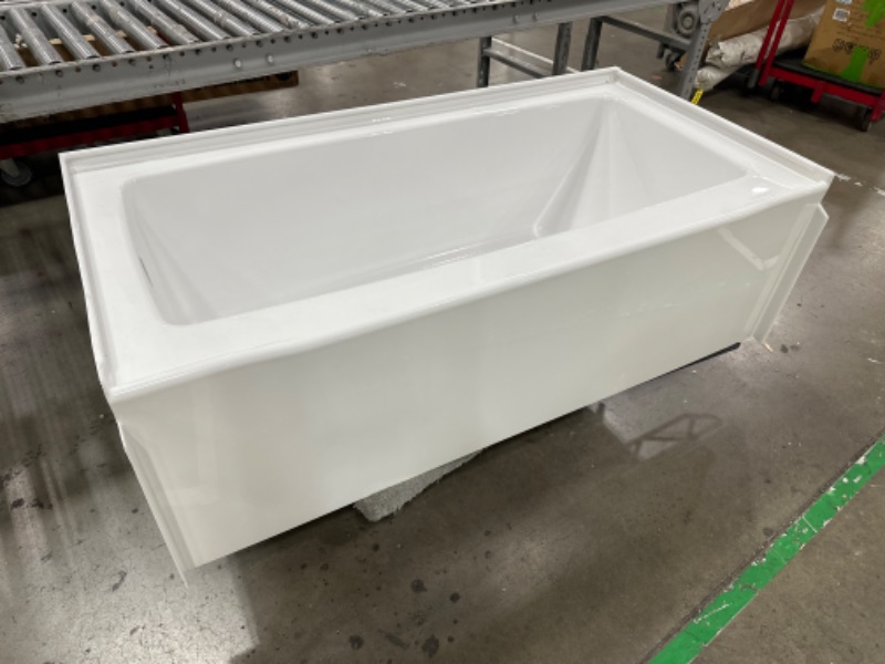 Photo 2 of **SEE NOTES**Classic 500 60 in. X 30 in. Soaking Bathtub with Left Drain in High Gloss White
