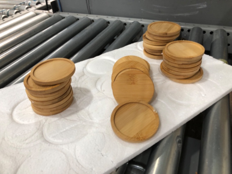 Photo 1 of 30 Pcs Thank You Employee Appreciation Plant Bulk Gifts Succulent Gifts for Women Ceramic Pot Small Succulent Flower Pots with Bamboo Tray for Coworkers Secretary Back to School Teacher