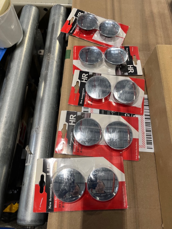 Photo 1 of 5pcs**QIIYCCE Blind Spot Car Mirror,Used To Observe Side Mirror Blindspot,2"Adjustable Angle Hd Wide Angle Small Round Mirror, Suitable For Cars, Suvs And Trucks (2)