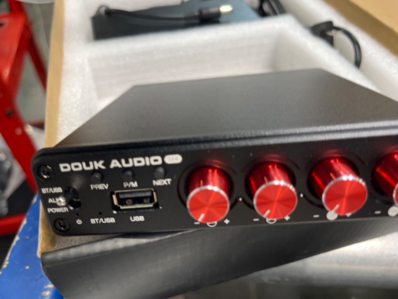 Photo 1 of 4 Channel Bluetooth Amplifier, 50W x 4 Audio Power Amp, Hi-Fi Home Stereo Speaker Receiver [Douk Audio M4]