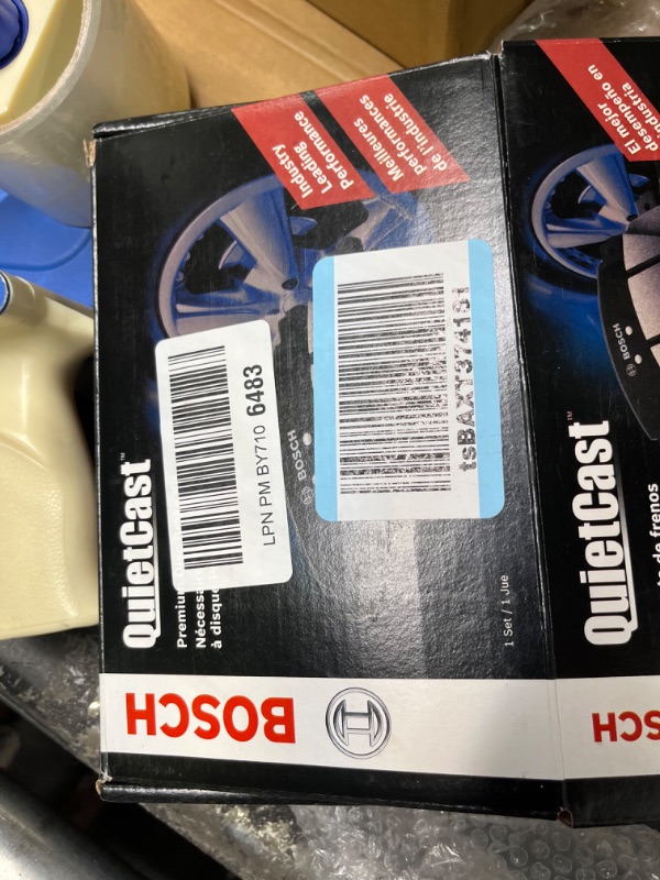 Photo 2 of BOSCH BC1391 QuietCast Premium Ceramic Disc Brake Pad Set - Compatible With Select Lexus GS200t, GS350, GS450h, IS200t/250, IS300, IS350, RC350, RX350, RX450h; Toyota Highlander, Prius, Sienna; REAR