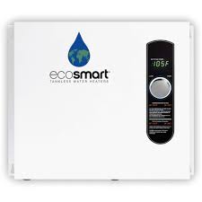 Photo 1 of EcoSmart ECO 27 Tankless Water Heater, Electric, 27-kW - Quantity 1 & SIEMENS Q240 40-Amp Double Pole Type QP Circuit Breaker black ECO 27 Water Heater + Breaker