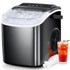 Photo 1 of 
COWSAR Ice Maker Countertop, Portable Ice Machine with Self-Cleaning, 26.5lbs/24Hrs, 9 Bullet Ice Cubes in 6 Mins, Ice Basket and Scoop, Ideal for Home, Kitchen, Bar, Camping
