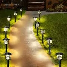 Photo 1 of 12-Pack Solar Garden Lights (Upgraded Long Lasting), Solar Lights Outdoor Waterproof, Auto On/Off, Pathway Solar Lights for Outside Yard Patio Walkway Driveway Landscape Lawn Decorations (Warm White