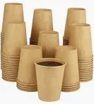 Photo 1 of LITOPAK 100 Pack 8 oz Kraft Paper Cups, Disposable Coffee Cups, Disposable Drinking Cups, Hot Coffee Cups, Paper Coffee Cups for Water, Coffee, Juice, and Tea.
 
