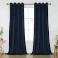 Photo 1 of KEQIAOSUOCAI Navy Blackout Curtains 120 Inches Long for Living Room - Room Darkening Thermal Insulated Grommet Extra Long Curtains Drapes for Bedroom, 2 Panels, Navy Blue, 52W x 120L
 
