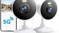 Photo 1 of 5G & 2.4G Indoor/Outdoor Security Camera for Home, Baby/Elder/Dog/Pet Camera with Phone App, WiFi Camera w/Spotlight Color Night Vision 2-Way Audio