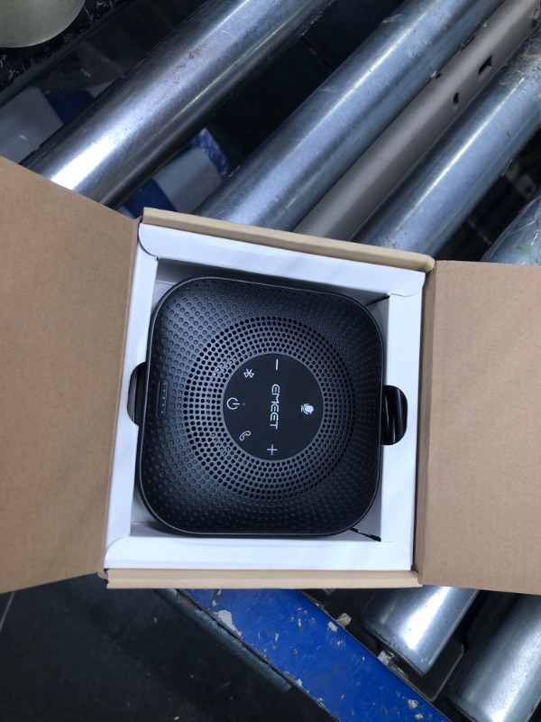Photo 1 of EMEET Conference Speakerphone M0 Plus, 4 AI Mics 360° Voice Pickup, Noise Reduction, USB C Speaker, Bluetooth Conference Speaker for 8 People w/Daisy Chain for 16 Compatible with Leading Software Advanced M0 PLUS for 8