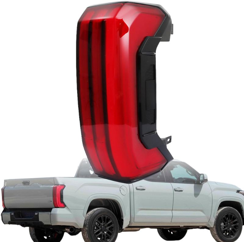 Photo 1 of ***** ***MISSING PIECES//SOLD AS IS ALL SALES FINAL*** ****** .
Rear Brake Tail Light Assembly Replacement for Toyota Tundra 2022-2023 RH Passenger Side Rear Tail Light Sequential Lamp 81550-0C200
