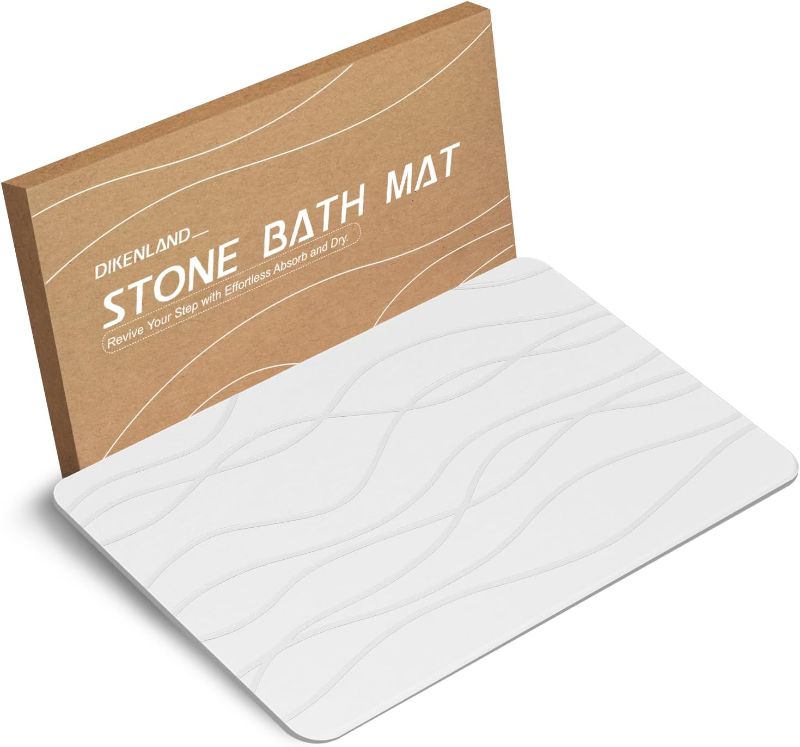 Photo 1 of ** same brand, different design**
Stone Bath Mat, Diatomaceous Earth Bath Mat Stone, Non-Slip Stone Shower Mat for Bathroom, Quick Drying Stone Bath Mat Large, Super Absorbent Bath Stone Mat 23.5" x 15.5"
