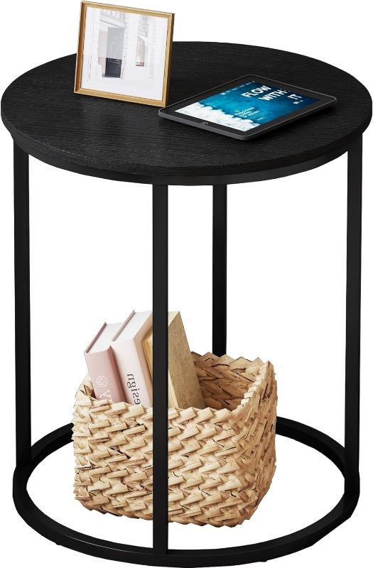 Photo 1 of ** missing some installation tools. loose screws**
Yusong Round End Table, 20" Accent Small Side Table Nightstand Modern Bedside Table for Living Room Bedroom Office Small Spaces,Black
