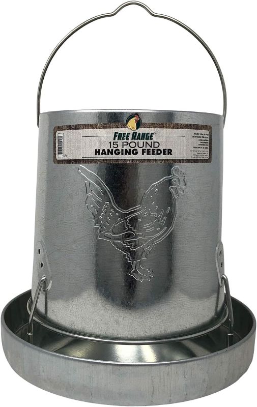 Photo 1 of * missing bottom**
Harris Farms 1000293 Galvanized Hanging Poultry Feeder, 15 lbs, Metal
