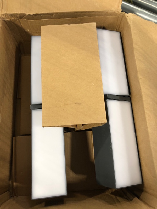 Photo 1 of ** $90 retail price, comes with 2. missing installation tools **
LUTEC Cuba 3000K 2000LM LED Porch Wall Light Outdoor, Modern Exterior Lights Fixture, Waterproof Wall Lamp Sconce Outside for House, Patio, Home, Entryway-Grey
