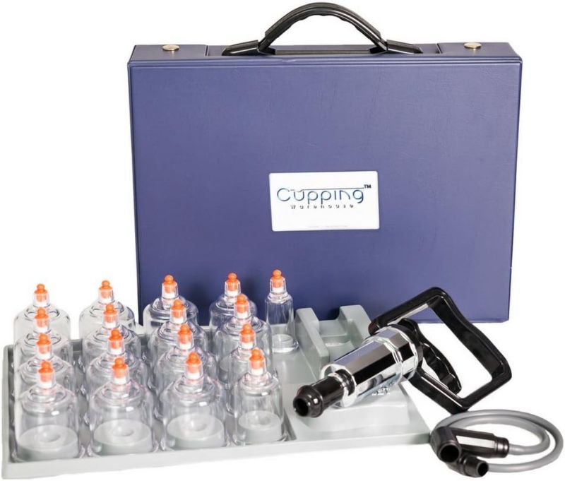 Photo 1 of 17 MMT Cup Plastic Professional and Home Use Cupping Therapy Set with Pump Gun & Extension Tube for Massage and Myofascial Decompression
