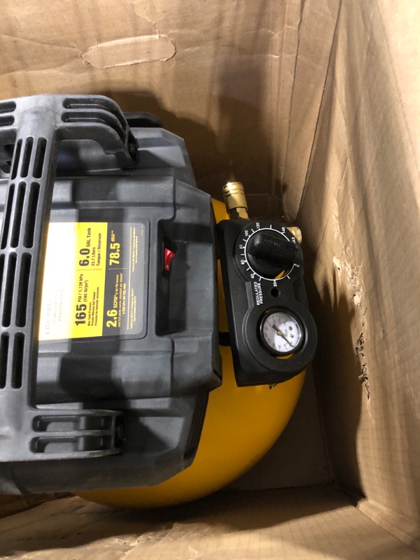 Photo 3 of DEWALT Pancake Air Compressor, 6 Gallon, 165 PSI (DWFP55126)