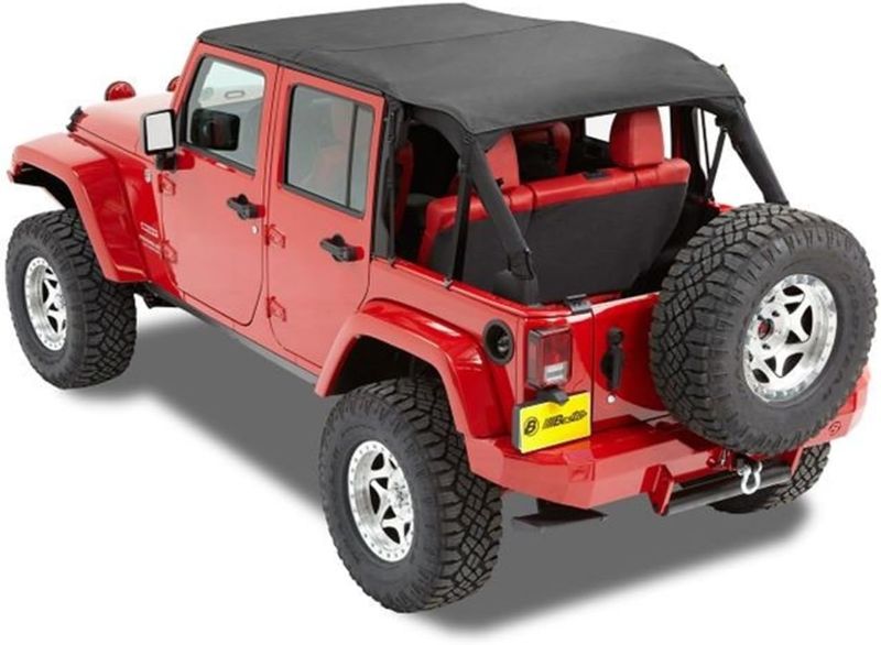 Photo 1 of Bestop 52594-35 Black Diamond Safari-Style Bikini Top for 2010-2018 Wrangler JK Unlimited
