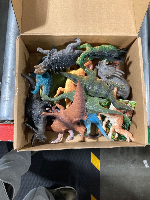 Photo 3 of BOLEY Monster (15-Pack) Large 7" Toy Dinosaurs Set - Enormous Variety of Authentic Type Plastic Dinosaurs - Great as Dinosaur Party Supplies