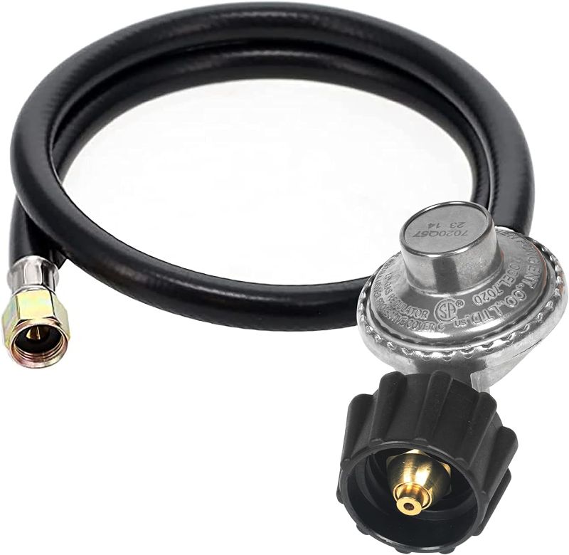 Photo 1 of 2-Feet Universal Gas Grill Regulator and Hose, Replacement for Weber, Charbroil, Nexgrill Grill, Propane Patio Heater and Fire Pit……
